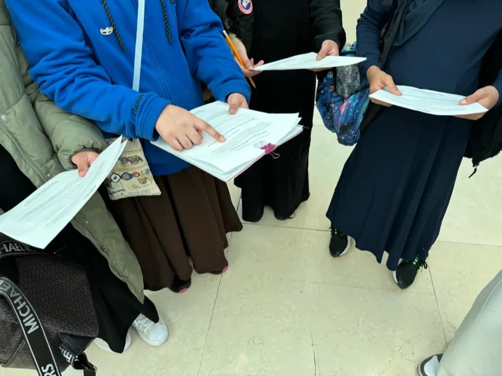 Forerunners students at an in-person event